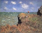 Claude Monet The Cliff Walk,Pourville painting
